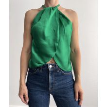 Zara zöld szatén top