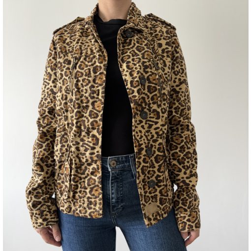 Bershka leopárd mintás kabát