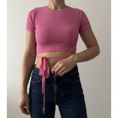 Sinsay rózsaszín megkötős felső