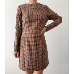 H&M barna kockás ruha