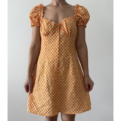 ÚJ H&M narancssárga virágos ruha 