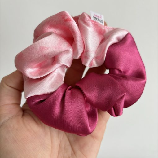 Hot pink - Pink ombre scrunchie
