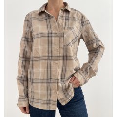 H&M bézs kockás ing