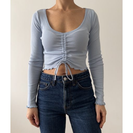 H&M világoskék felső