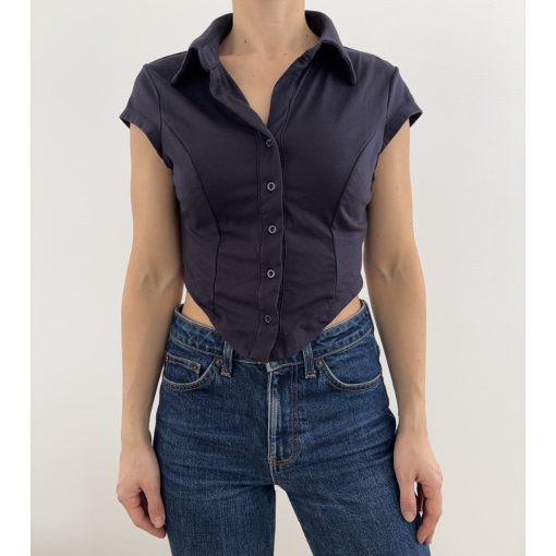 Shein sötétkék ing