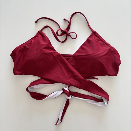 Bordó bikini felső