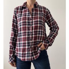 Bordó kockás ing