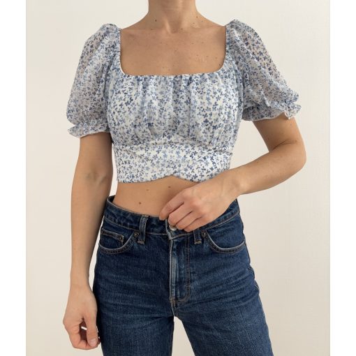 Fb Sister kék virágos felső