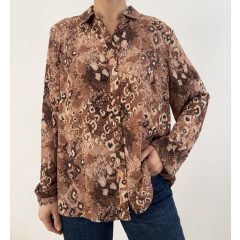 TU barna mintás ing