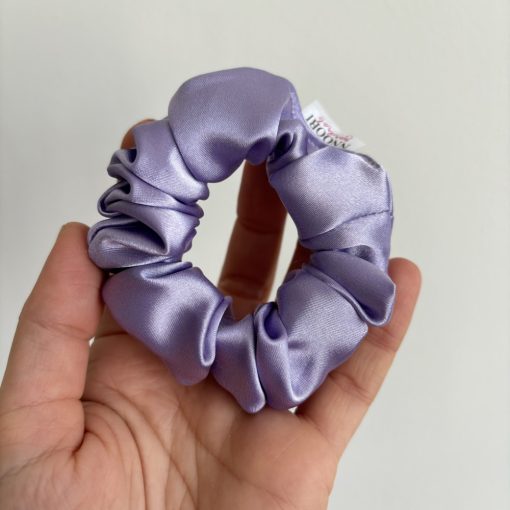 Spring lilac scrunchie (S)